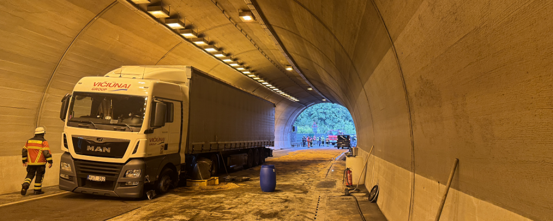 Unfall im Harburger Tunnel 