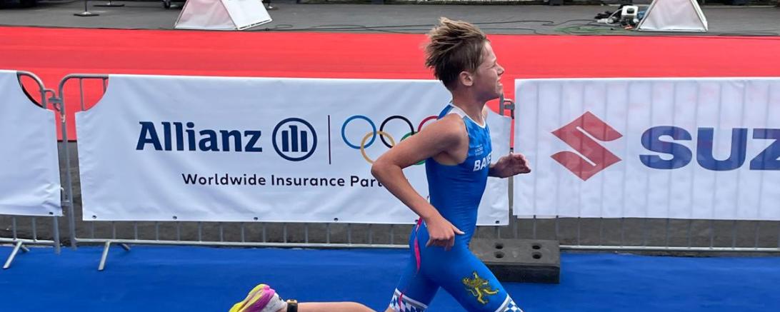 Joel Westphal beim Zieleinlauf bei den Finals 2025 in Dresden. 
