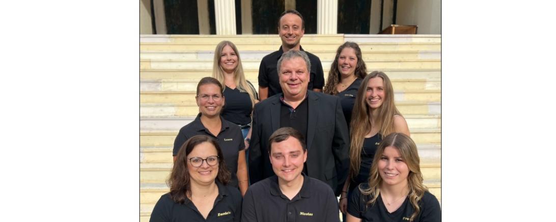 Von links (obere Reihe) Franziska Richter, Martin Prade, Anna Lena Volk (mitte) Laura Gebhardt, Falk Freisleben, Sabrina Lindner (unten) Daniela Gerstmeier, Nicolas Heckel, Franziska Hackert