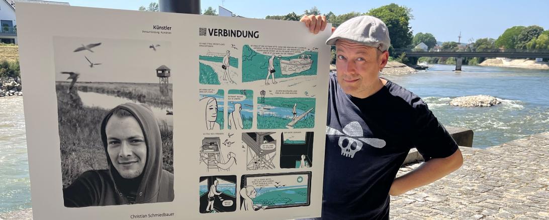 Künstler Christian Schmiedbauer. 