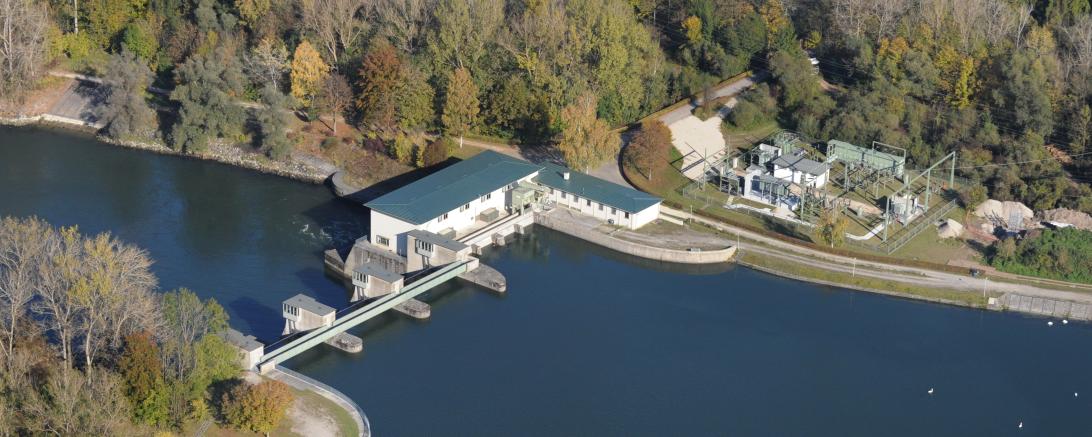 Das Kraftwerk in Rain. 
