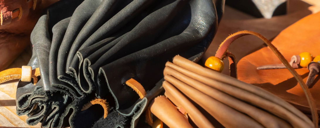 Handgemachte Lederbeutel