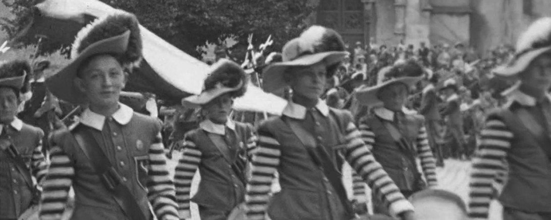 Der erste große Auftritt der Knabenkapelle und des Vereins Alt-Nördlingen.