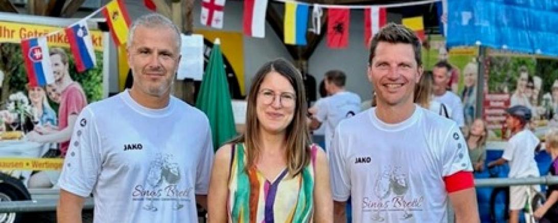 Organisatoren (v.l.): Sener Sahin, Birgit Huang (Diakonie Donau-Ries) und Oberbürgermeister David Wittner.