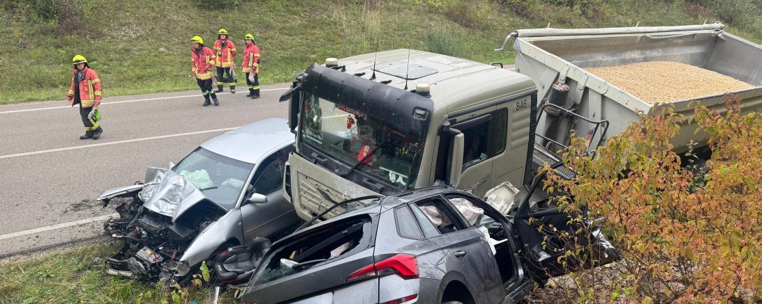 Das Bild  zeigt die Unfallstelle