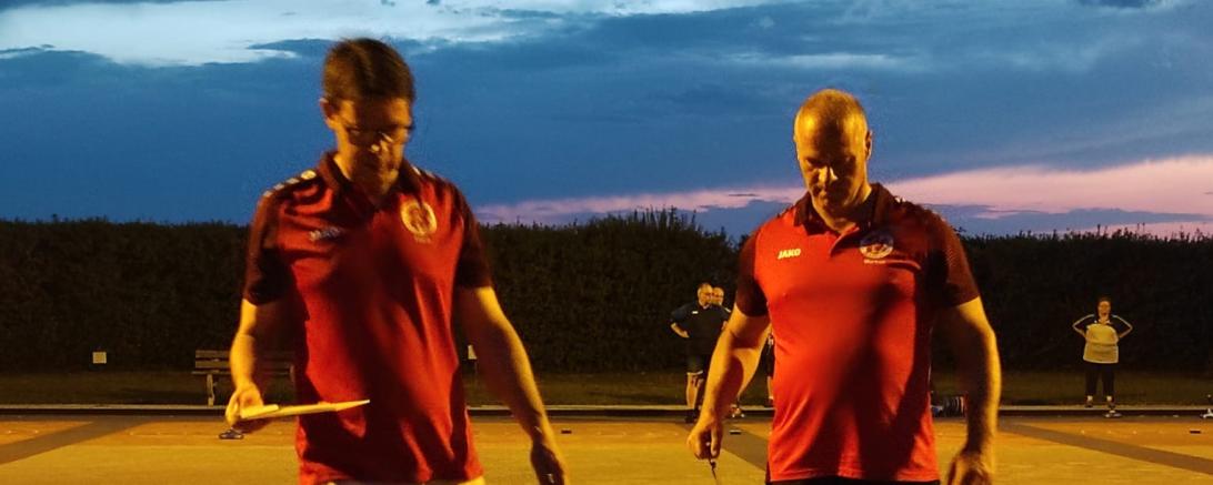 Frank van Baalen und Markus Reiner in der Konzentrationsphase.