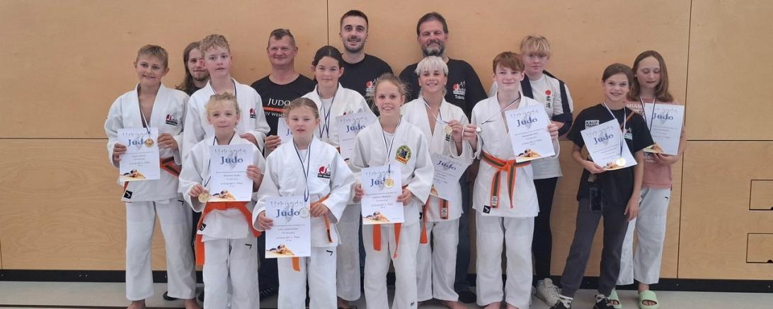 Wemdings Nachwuchs-Judokas glänzten bei den Schwäbischen Meisterschaften.