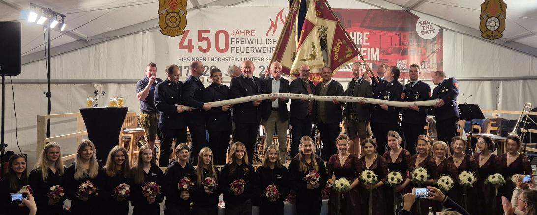 Für die 150-jährige Jubiläumsfeier wird traditionell um Patenschaft gebeten.