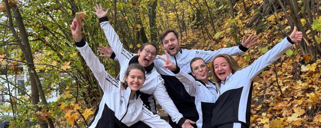 Das Aufstiegsteam der Mertinger Luftgewehrmannschaft (v.l.n.r.): Marlene Pribitzer, Katharina Hafner, Florian Ferner, Verena Schröttle, Sarah Hasenhündl.