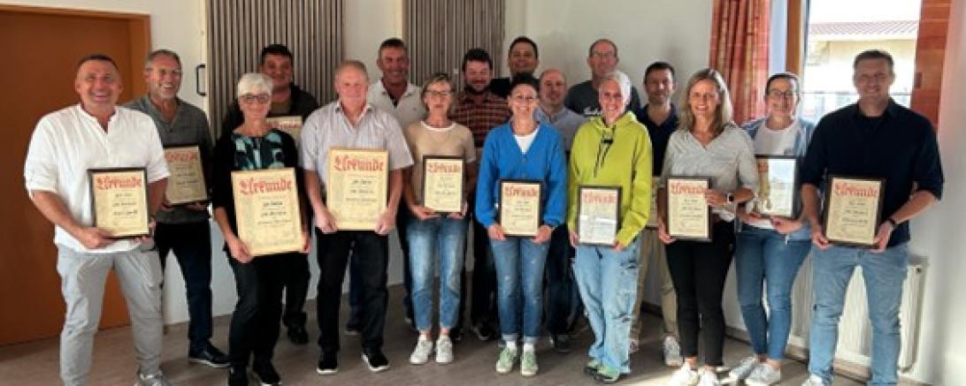 SG Alerheim Mitgliederehrung