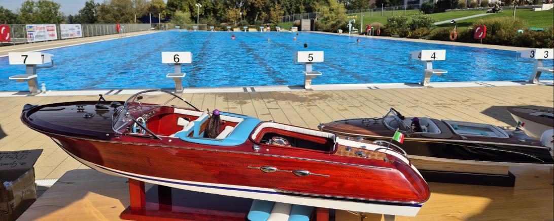 Donauwörther Freibad und Modellbootfahren