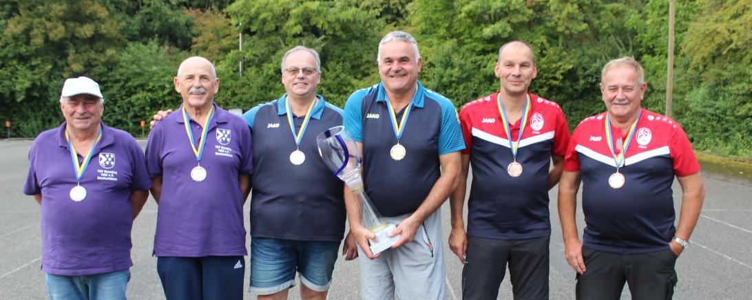 Bild zeigt von links nach rechts: Helmut Rösch; Herbert Schmid; Gerald Zajitschek; Peter Stampfer; Armin Haunstetter und Franz Schmidt