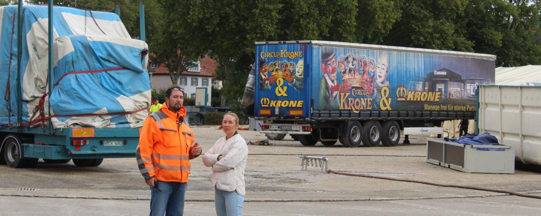 Circus Krone Aufbau