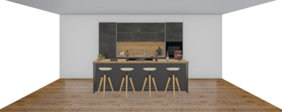 Exemplarische Ansicht der Küche.