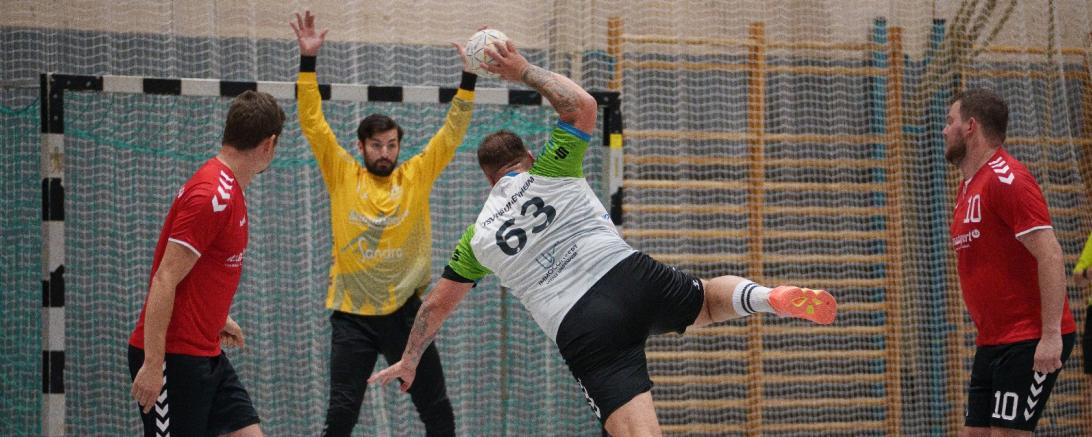 Handball sprung schuss