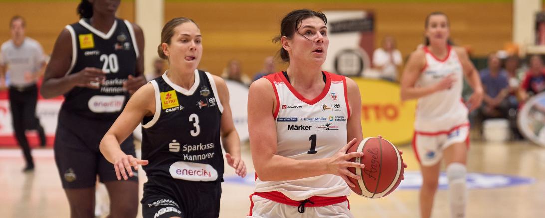 Nicole Fransson (hier gegen Hannover) ging zusammen mit ihren Eigner Angels an und übers körperliche Limit.