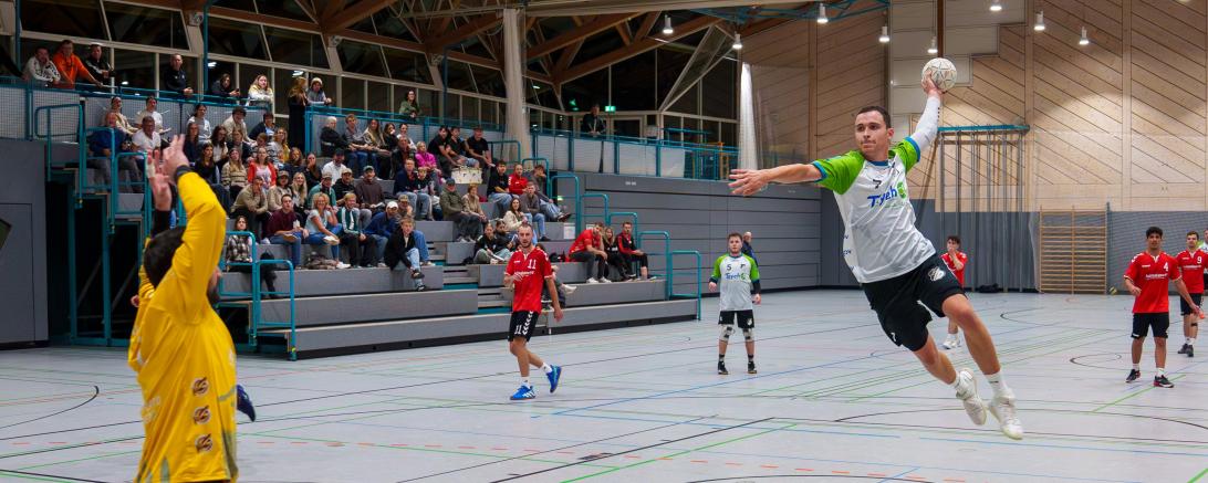 Andreas Jung (Nr. 7) konnte in der vergangenen Partie drei Tore erzielen. 