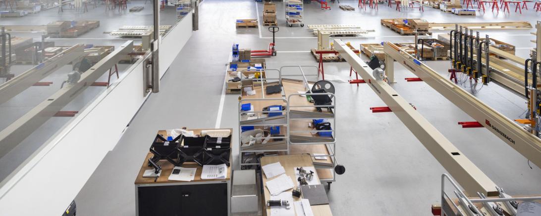 Die Innovationsfreudigkeit zeigt sich auch in den modernen Fertigungshallen.