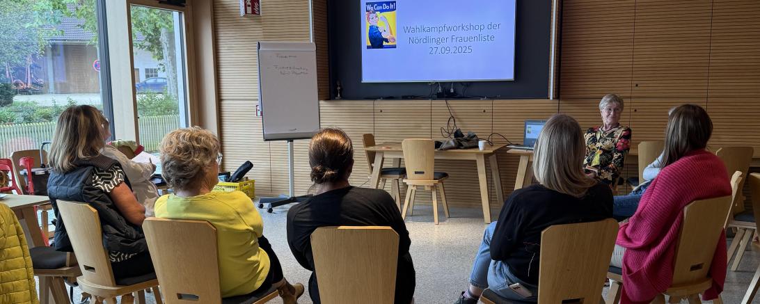 Klausurtagung bei der Frauenliste Nördlingen. 