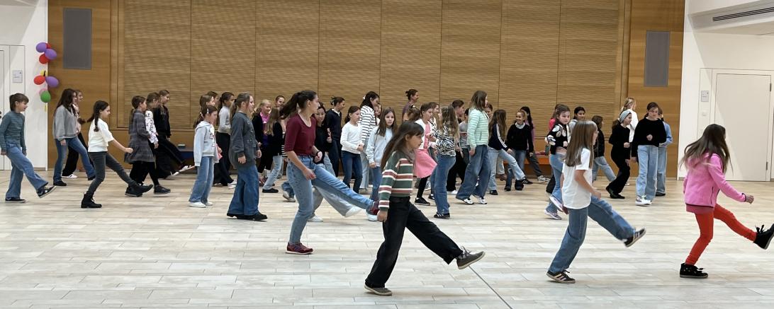 Beim Flashmob wurde mit viel Spaß an der Bewegung getanzt.