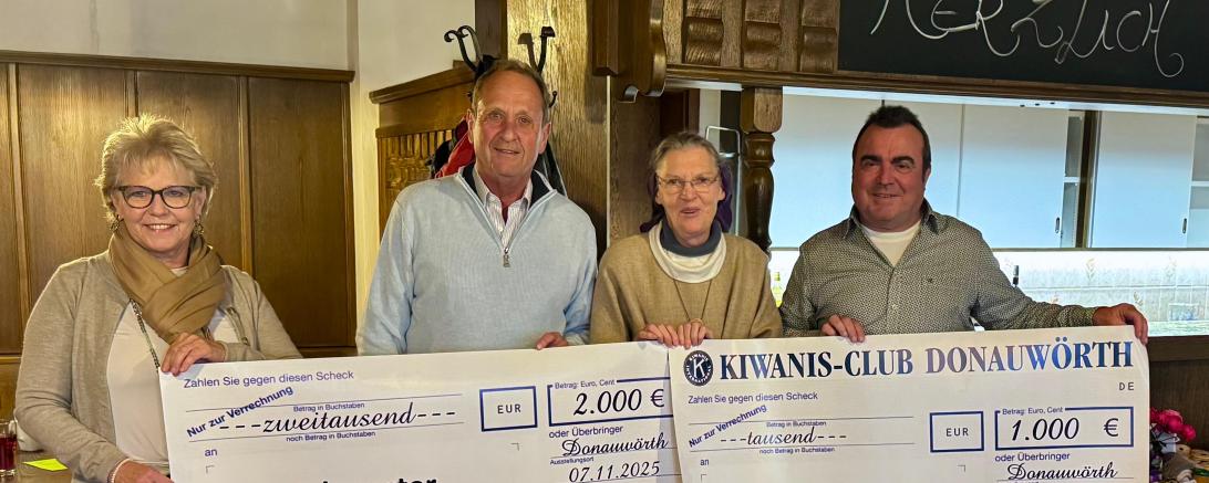 Kiwanis Spendenübergabe