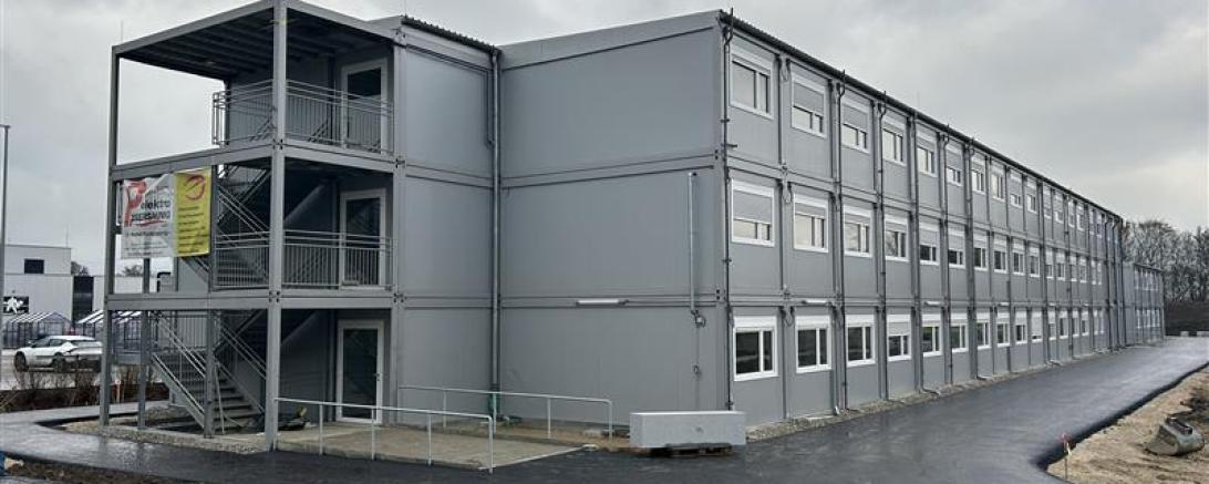 In der Interimsschule werden die Schülerinnen und Schüler während des Neubaus unterrichtet. 