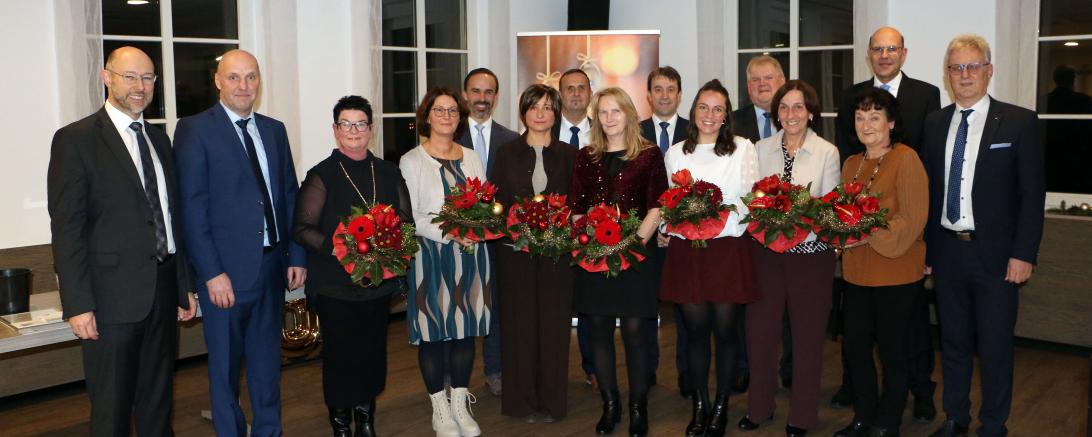 Raiffeisen-Volksbank Ries: Ehrung für langjährige Betriebstreue