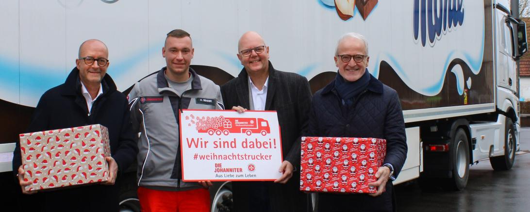 Zott engagiert sich erneut für die Johanniter Weihnachtstrucker