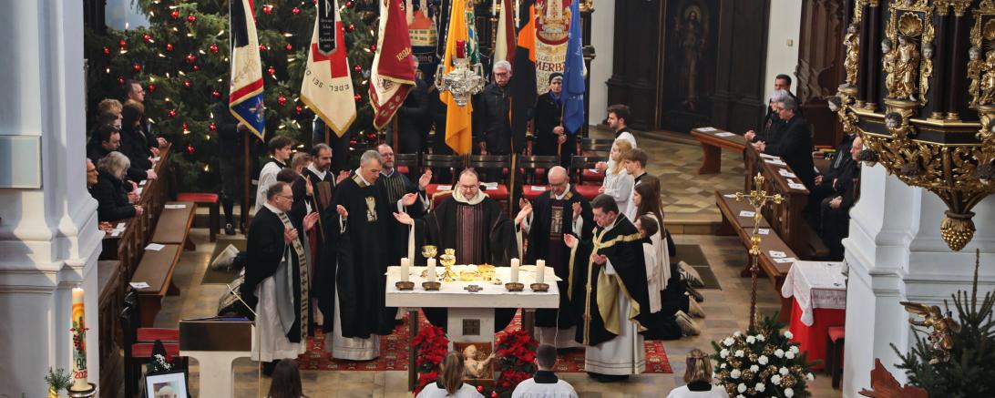 Trauerfeier von Gottfried Hänsel.