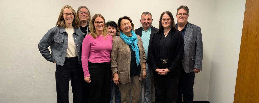 Der neue Vorstand des Kreisverbandes von Bündnis 90/Die Grünen Donau-Ries.