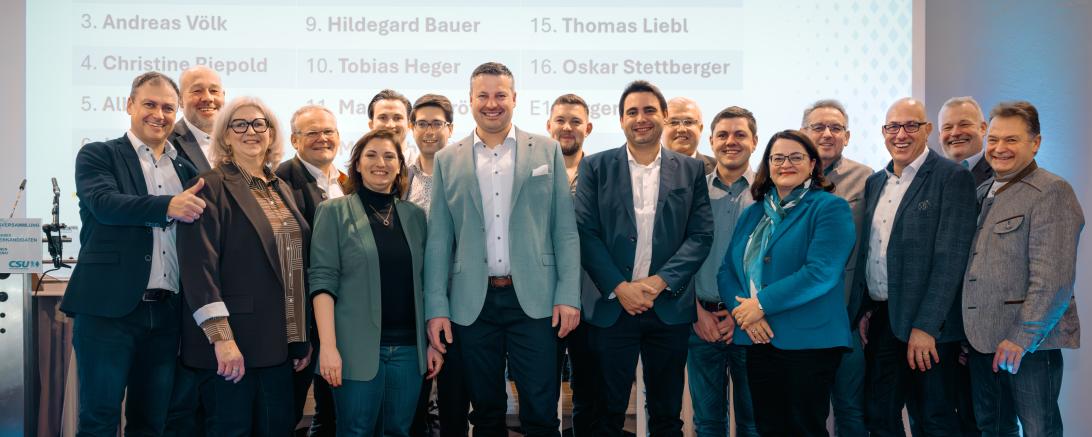 Die CSU-Kandidaten für den Mertinger Gemeinderat. 