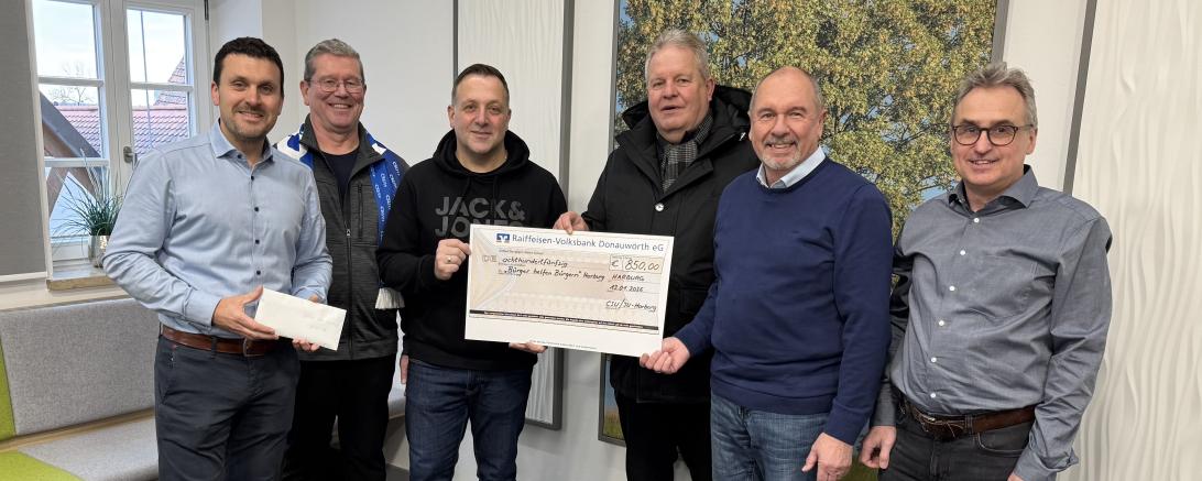 V.l.n.r.: Bürgermeister Christoph Schmidt, CSU-Vorstandsmitglied Herbert Baab, Stadtrat Bernd Spielberger, Altbürgermeister und Kreisrat Wolfgang Kilian, CSU-Vorstandsmitglied Erich Reichenmeier und Stadtkämmerer Wolfgang Stegmüller.