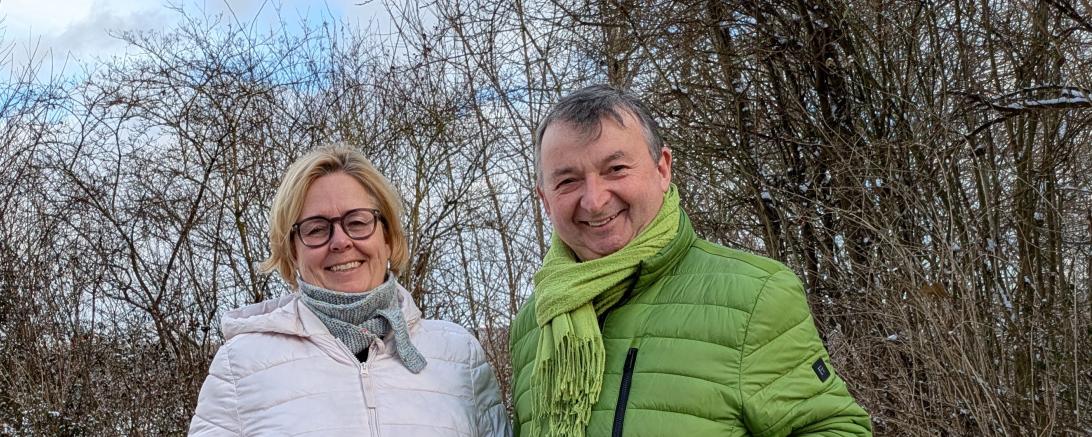 Bärbel Stahl (links) will in Donauwörth Oberbürgermeisterin werden, Albert Riedelsheimer ist der Landratskandidat der Grünen.