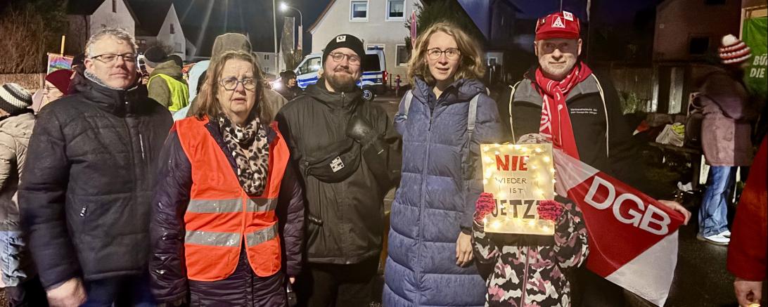 v.l.n.r.: Diakon Oliver Stutzky, Uschi Böhm, Leon Florian, Eva Lettenbauer, Werner Hafner
