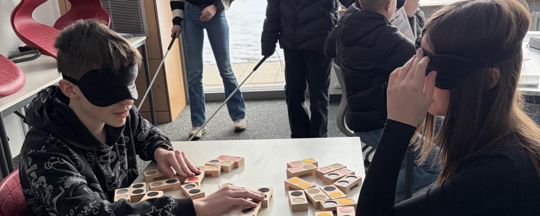 Schüler der Realschule Rain beim Projektvormittag