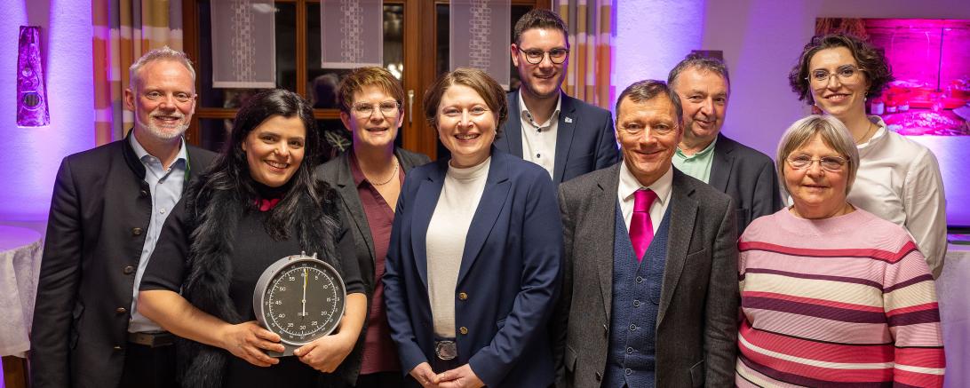 Alle 6 Landratsamtskandidaten waren in Fessenheim bei der Frauenliste zu Besuch.