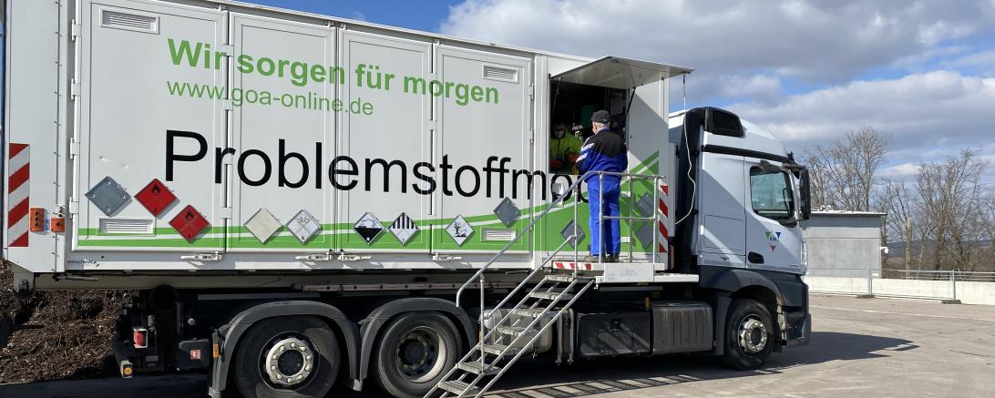 Schadstoffmobil unterwegs