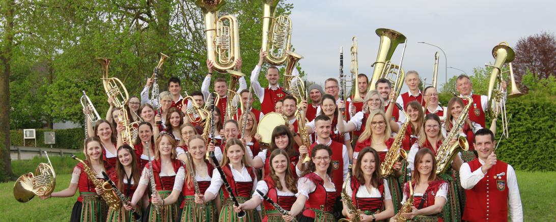 Die Vereinigte Musikkapelle Tapfheim. 