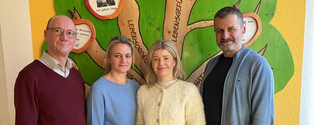 Auf dem Foto v.l.n.r.: Erwin Seiler, Petra Jasari, Monika Seiler, Timm Albert