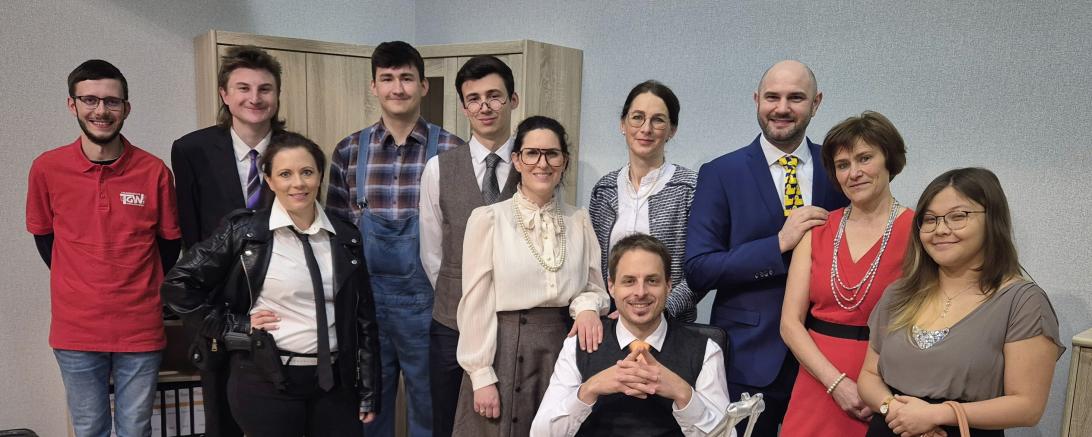 Auf dem Bild vom links nach rechts: Sebastian Mösch, Luca Braun, Tine Buchfink, David Pössinger, Jakob Pössinger, Stefanie Schneid, Andreas Blumenschein, Tanja Weißgerber, Alexander Neumeier, Karin Leinfelder, Marisa Mayer.