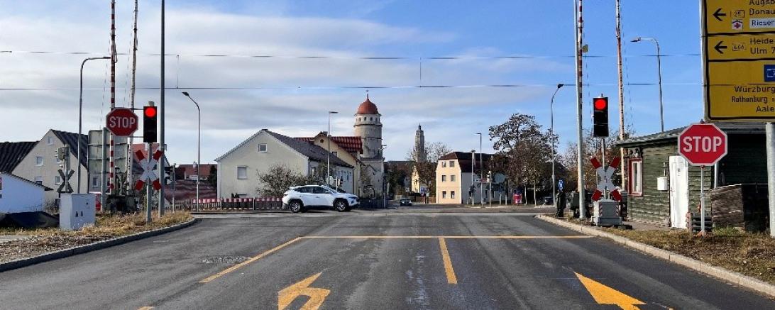Bahnübergang Nürnberger Straße Nördlingen 