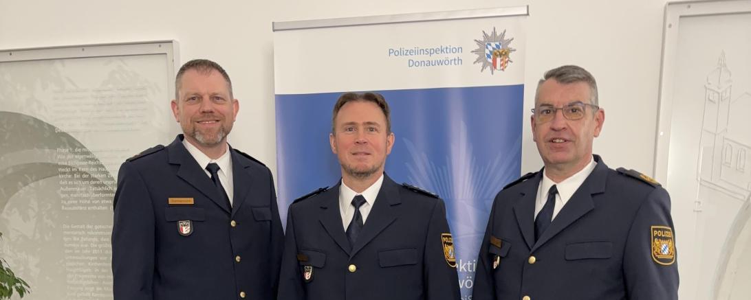 Erster Polizeihauptkommissar Christian Lang ist neuer stellvertretender Dienststellenleiter der Polizeiinspektion Donauwörth.