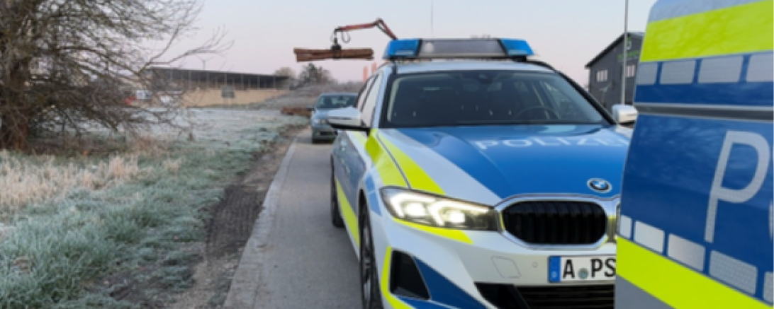 Überladung musste vor Ort abgeladen werden.