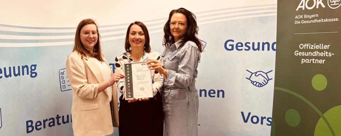 Von links nach rechts abgebildet: Julia Lux, Michaela Kluger, Heike Meyr