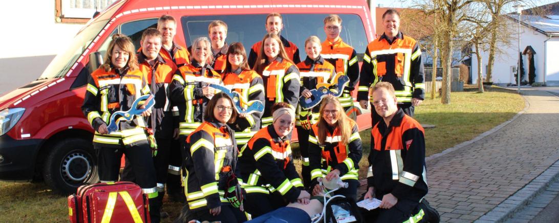 Die Sanitätsgruppe der Freiwilligen Feuerwehr Gosheim