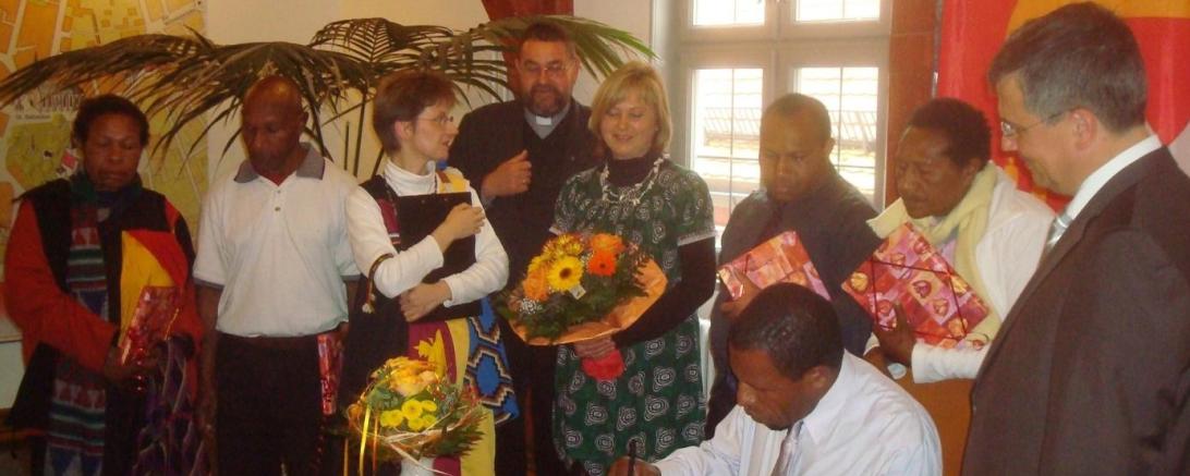 Delegation aus Papua-Neuguinea