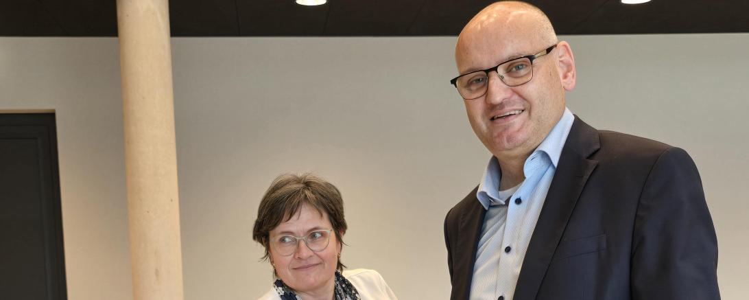 Martin Paninka bei der Stimmabgabe. 