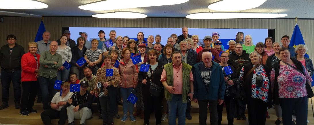 Teilnehmer der Reise im Europaparlament