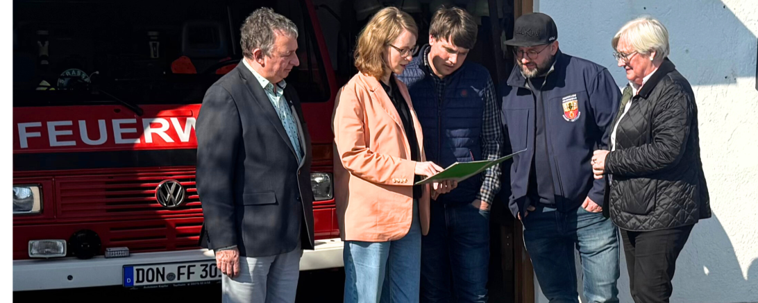 Auf dem Bild zu sehen (von links): Albert Riedelsheimer, Eva Lettenbauer, Sebastian Frey, Timo Bablok und Zita Frey.