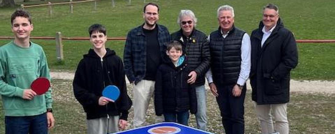 Bild von rechts nach links: Peter Naumann, Oliver Lang, Johann Streitberger, Carsten Assmann